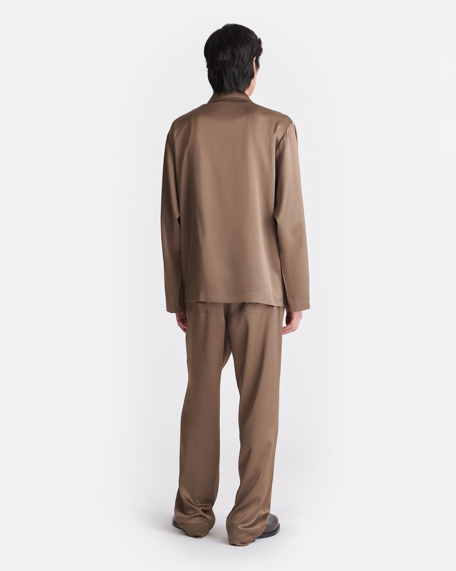 Nanushka Macen - Slip Satin Trousers - Coffee Bean