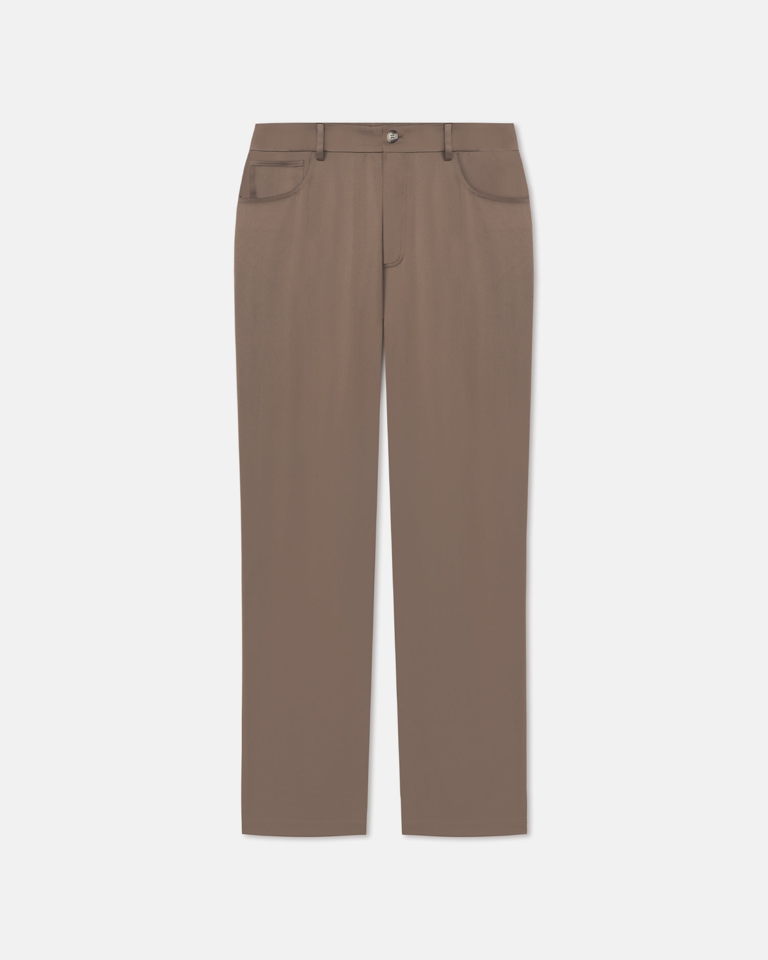 Nanushka Macen - Slip Satin Trousers - Coffee Bean