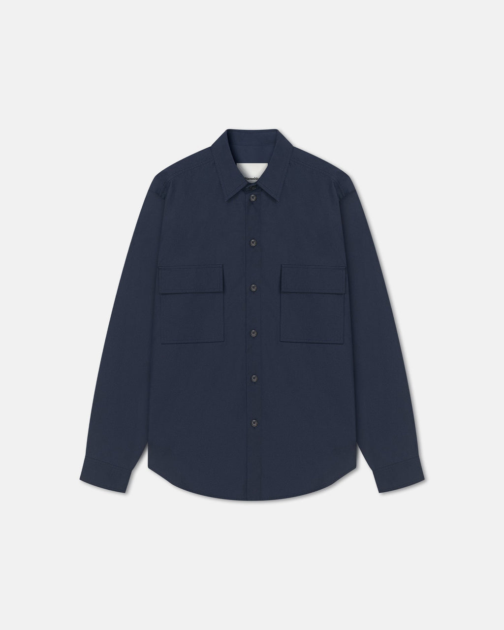 Nanushka Jari - Long-Sleeve Shirt - Navy