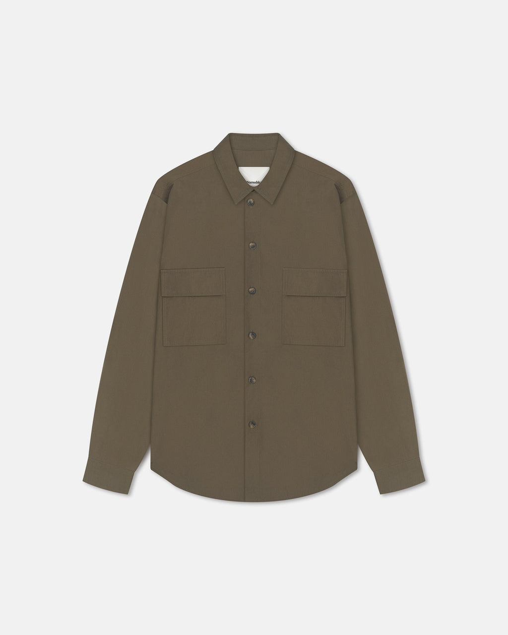 Nanushka Jari - Long-Sleeve Shirt - Uniform Green