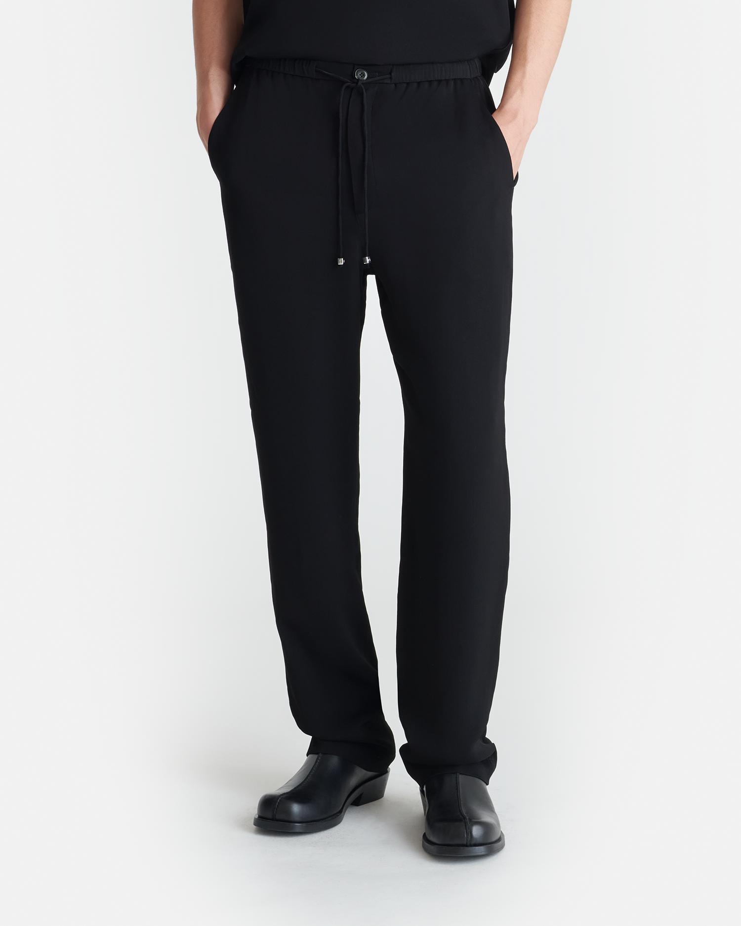 Nanushka Demis - Georgette Wide-Leg Pants - Black