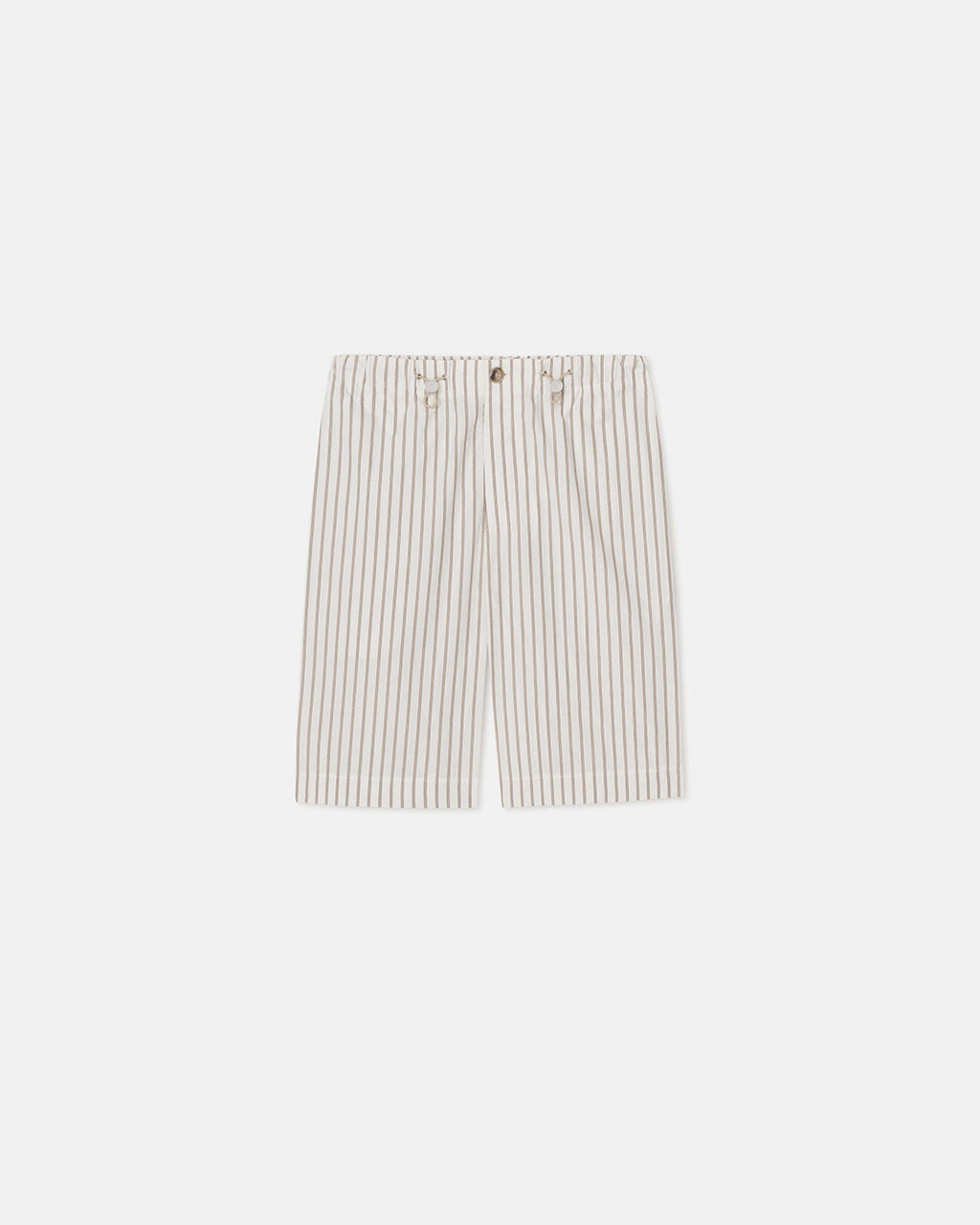 Nanushka Felix - Striped Bermuda Shorts - Creme