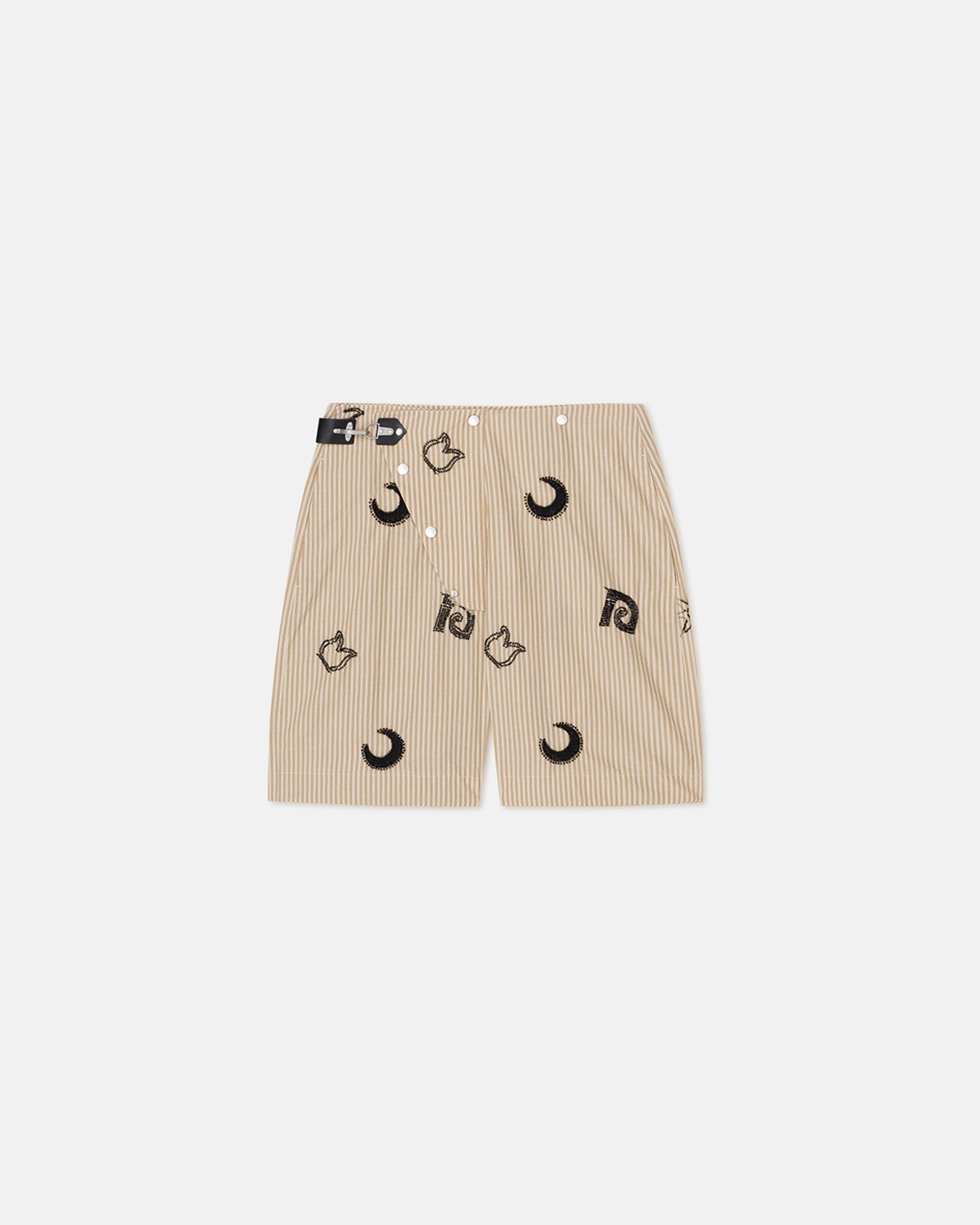 Nanushka Markos - Beaded Shorts - Beige/Black