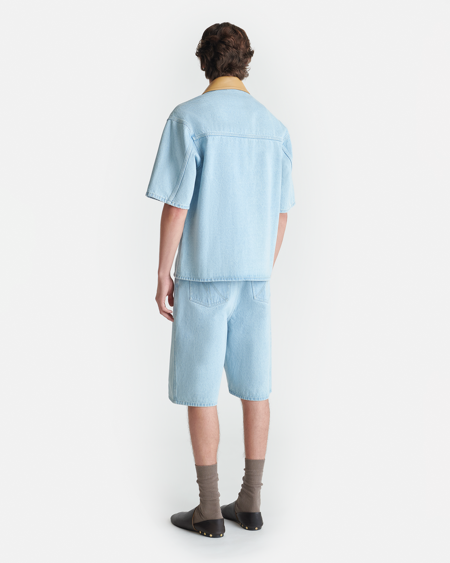 Nanushka Jorge - Denim Shirt - Eco Bleach/Hazel