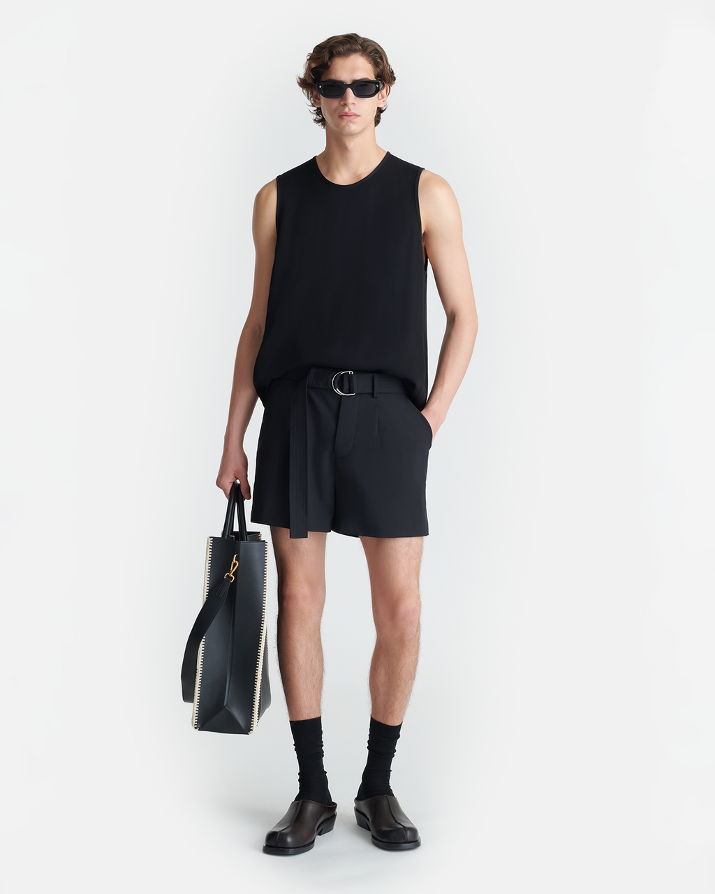 Nanushka Kobee - Georgette Tank Top - Black