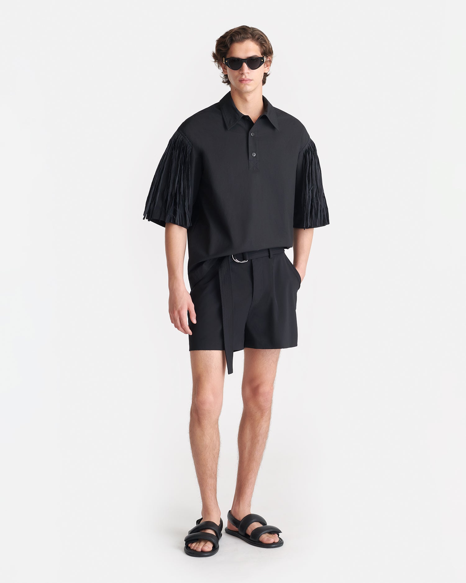 Nanushka Ilian - Tech Poplin Shirt - Black