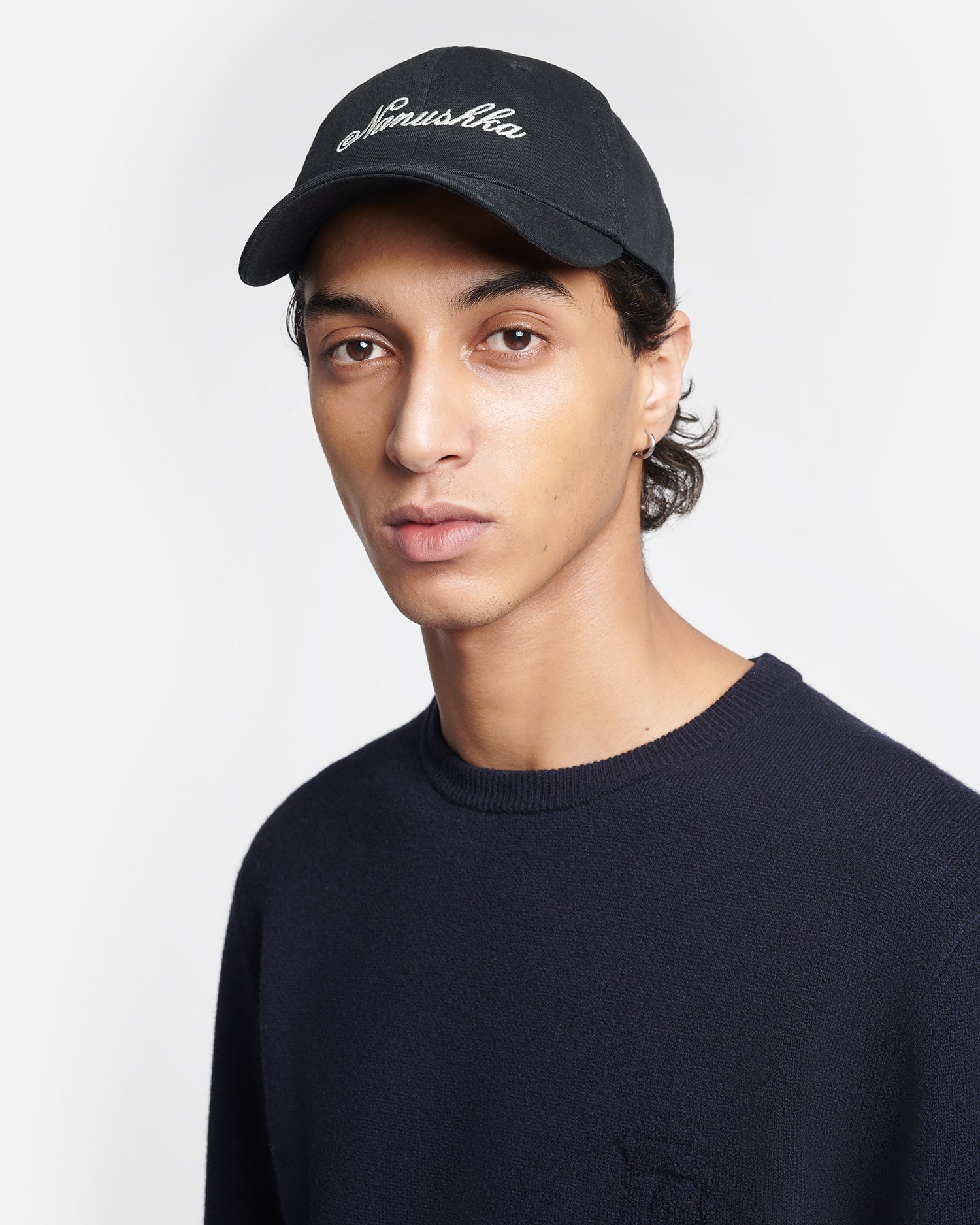 Nanushka Val - Calligraphy Baseball Cap - Black