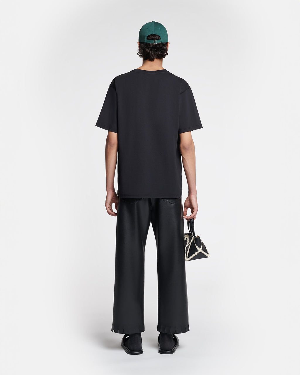 Nanushka Reece - Embroidered Cotton-Jersey T-Shirt - Black