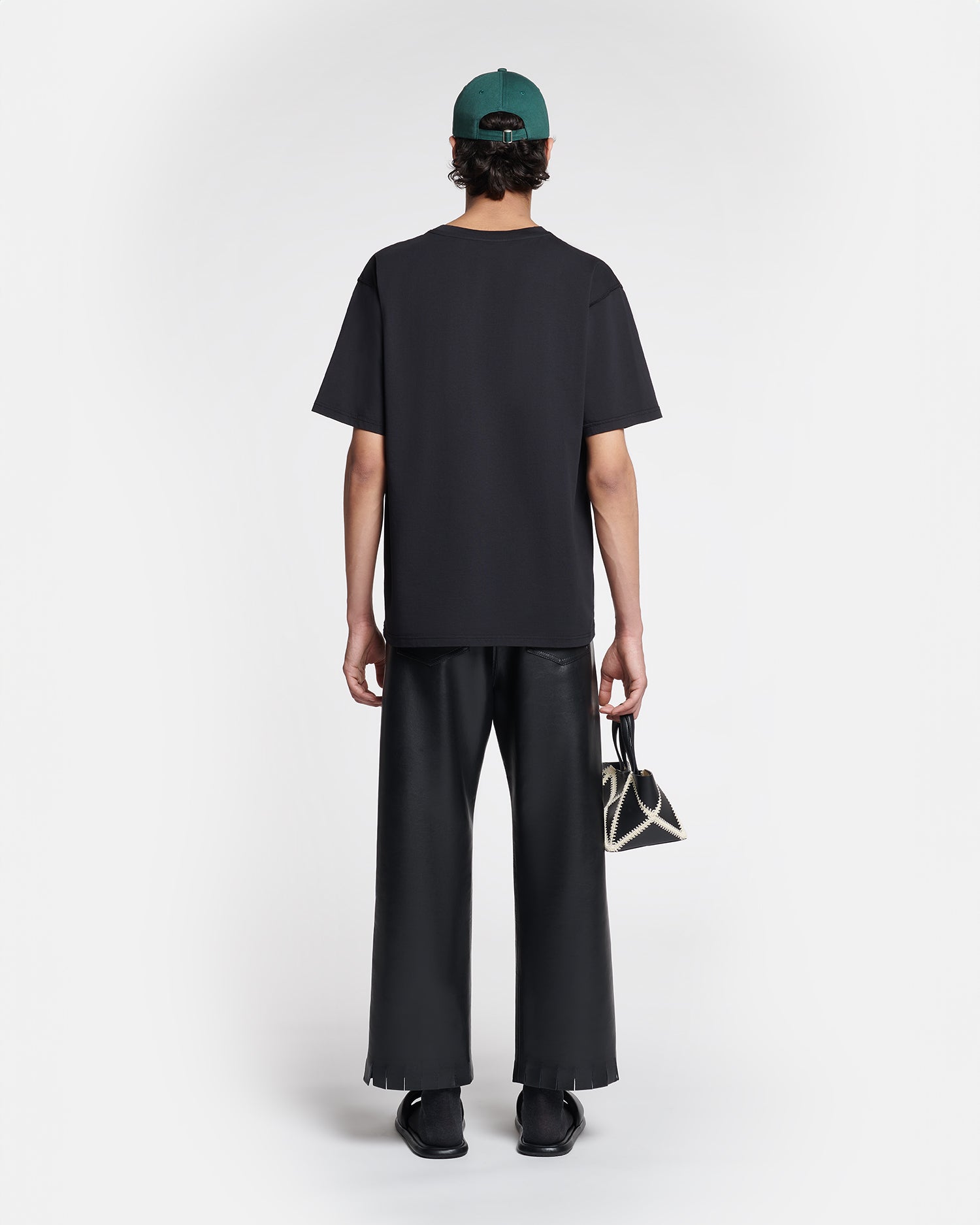 Nanushka Reece - Embroidered Cotton-Jersey T-Shirt - Black