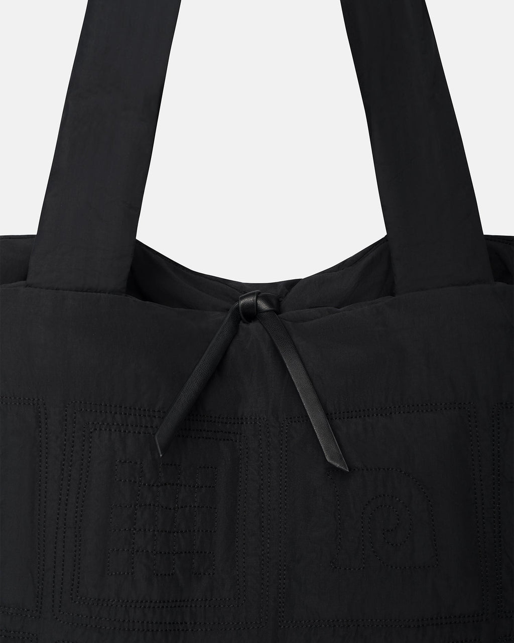 Nanushka Symbol - Quilted Tech-Poplin Tote - Black