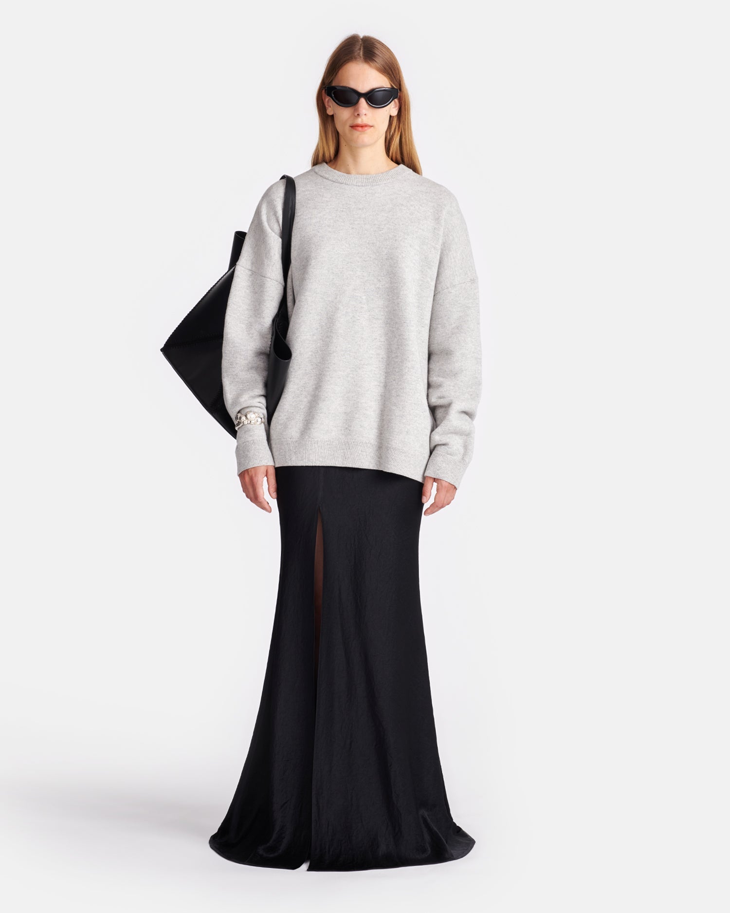 Nanushka Joyann - Plush Cashmere Sweater - Gray