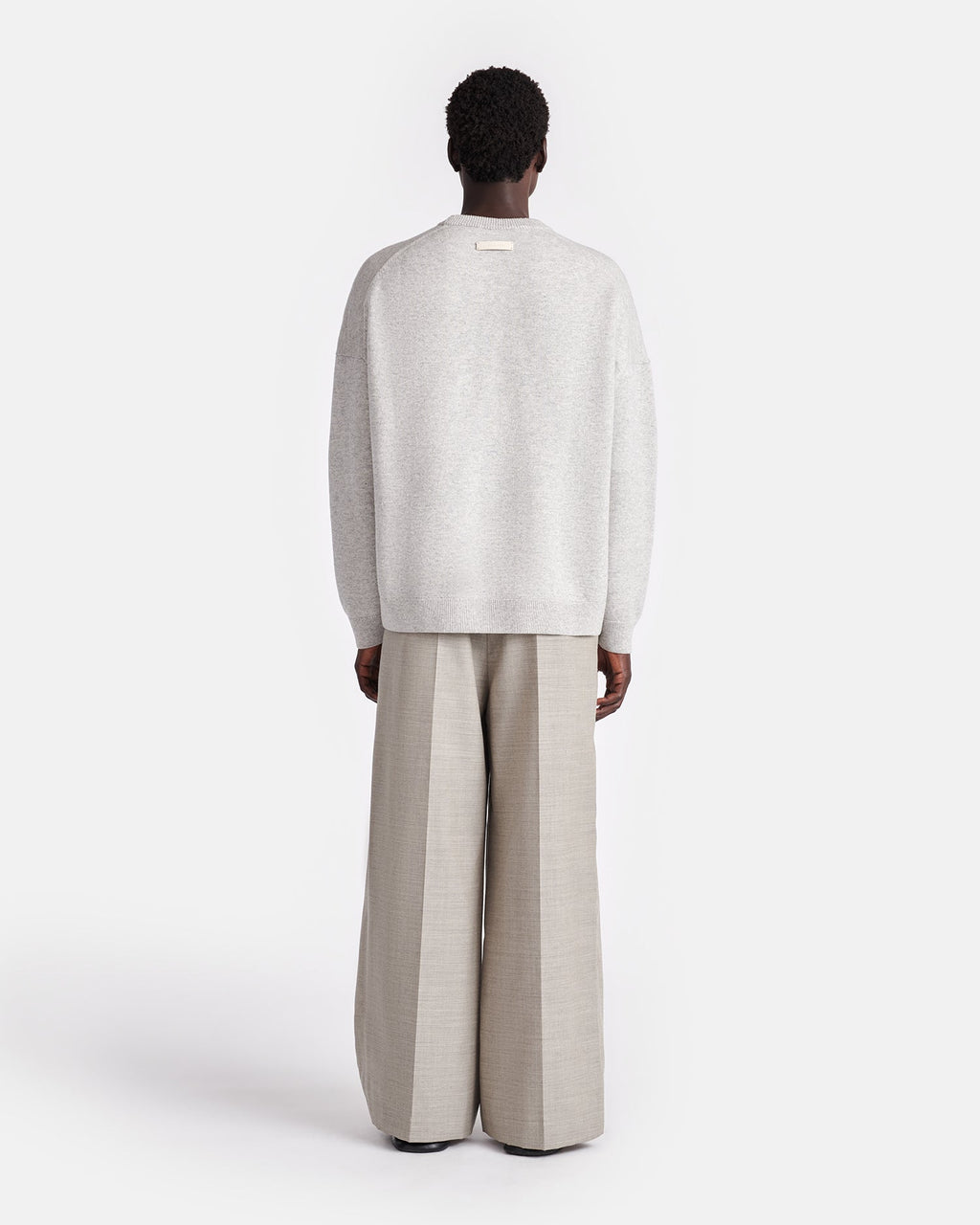 Nanushka Joyann - Plush Cashmere Sweater - Gray