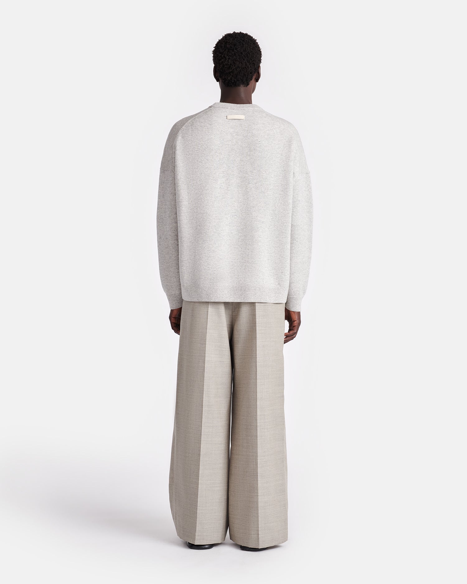 Nanushka Joyann - Plush Cashmere Sweater - Gray