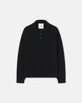 Nanushka Elieke - Plush Cashmere Polo-Neck Sweater - Black