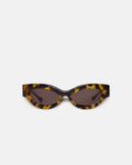 Nanushka Trysta - Bio-Plastic Wrap Sunglasses - Dark Amber