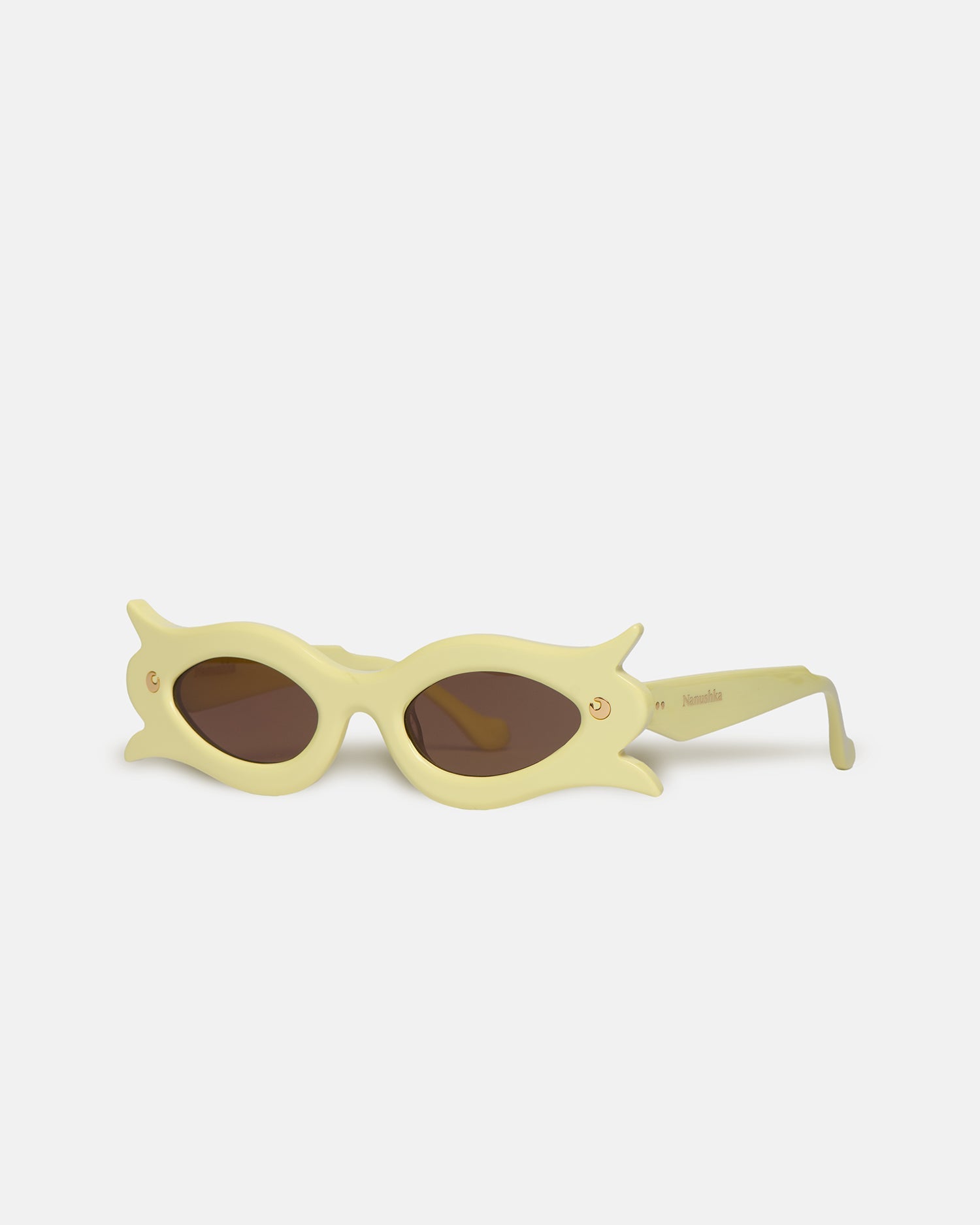 Nanushka Tully - Bio-Plastic Floral-Shaped Sunglasses - Moonbeam