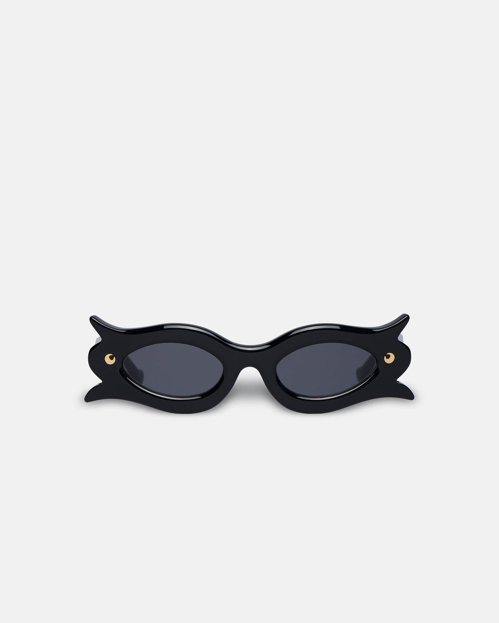 Nanushka Tully - Bio-Plastic Floral-Shaped Sunglasses - Black