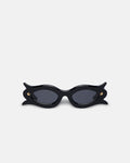 Nanushka Tully - Bio-Plastic Floral-Shaped Sunglasses - Black