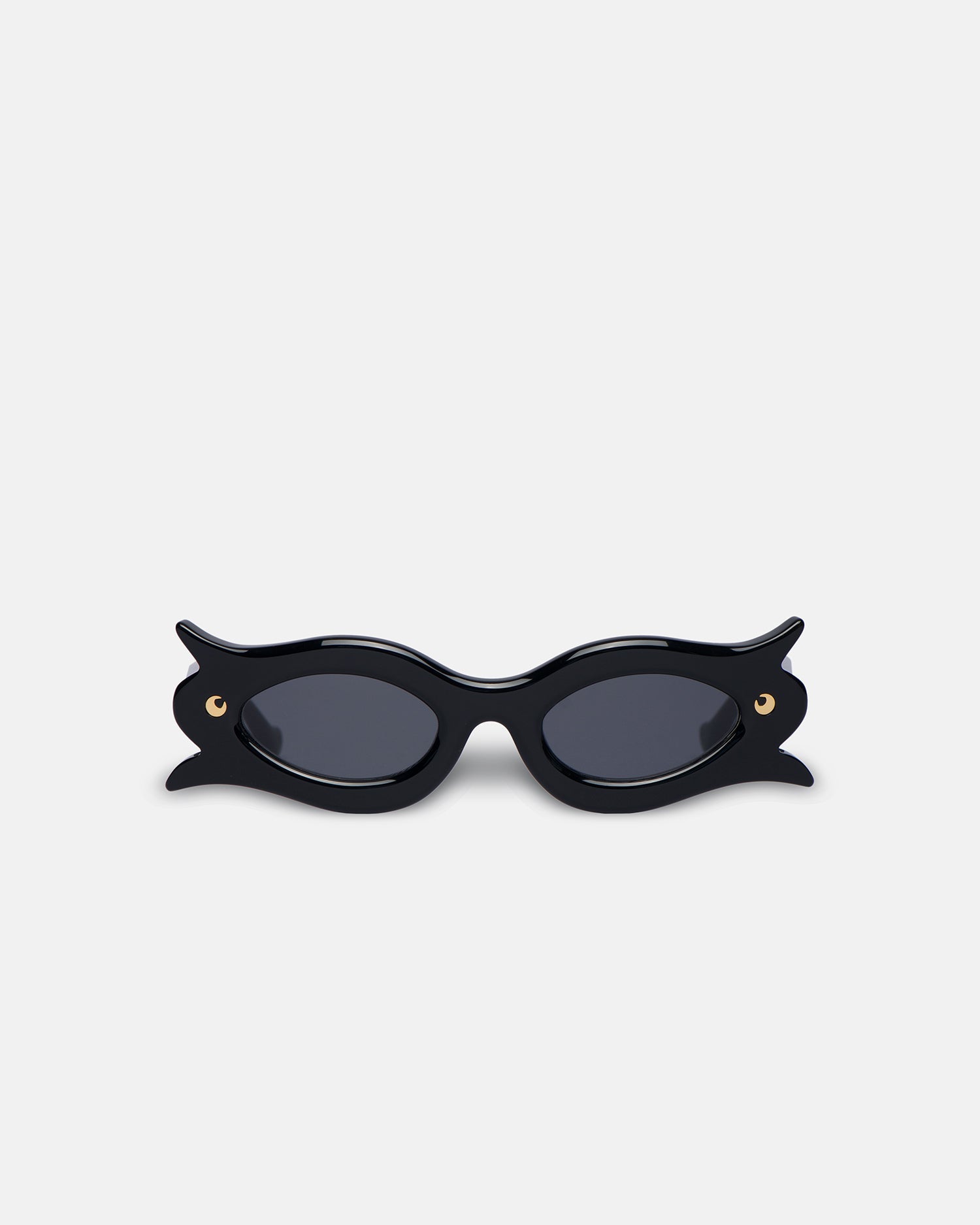 Nanushka Tully - Bio-Plastic Floral-Shaped Sunglasses - Black