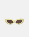 Nanushka Trysta - Bio-Plastic Wrap Sunglasses - Moonbeam