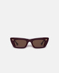 Nanushka Londyn - Bio-Plastic Oversized Cat-Eye Sunglasses - Burgundy