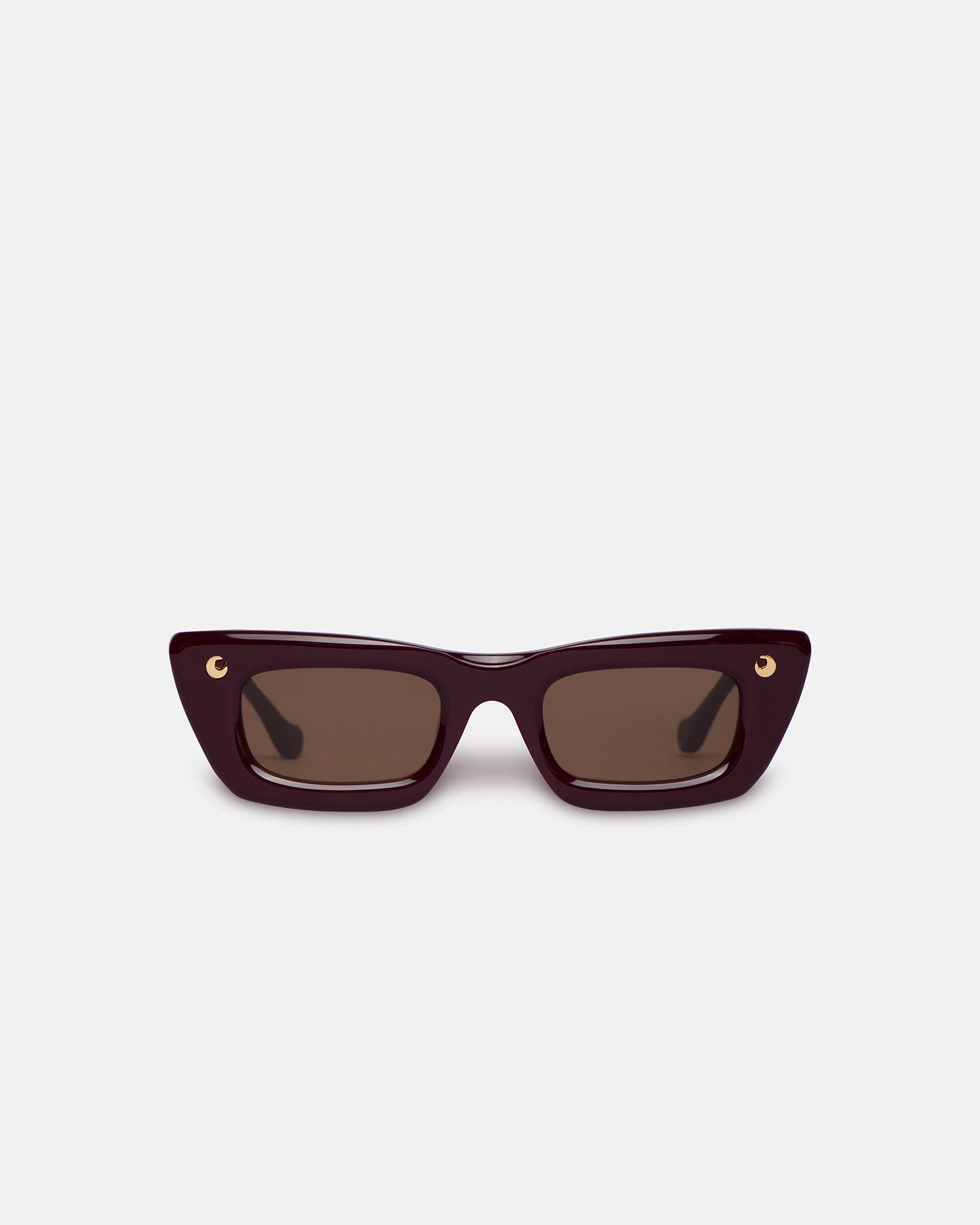 Nanushka Londyn - Bio-Plastic Oversized Cat-Eye Sunglasses - Burgundy