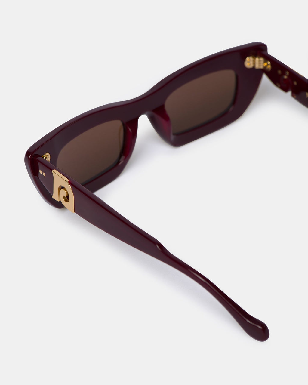 Nanushka Londyn - Bio-Plastic Oversized Cat-Eye Sunglasses - Burgundy