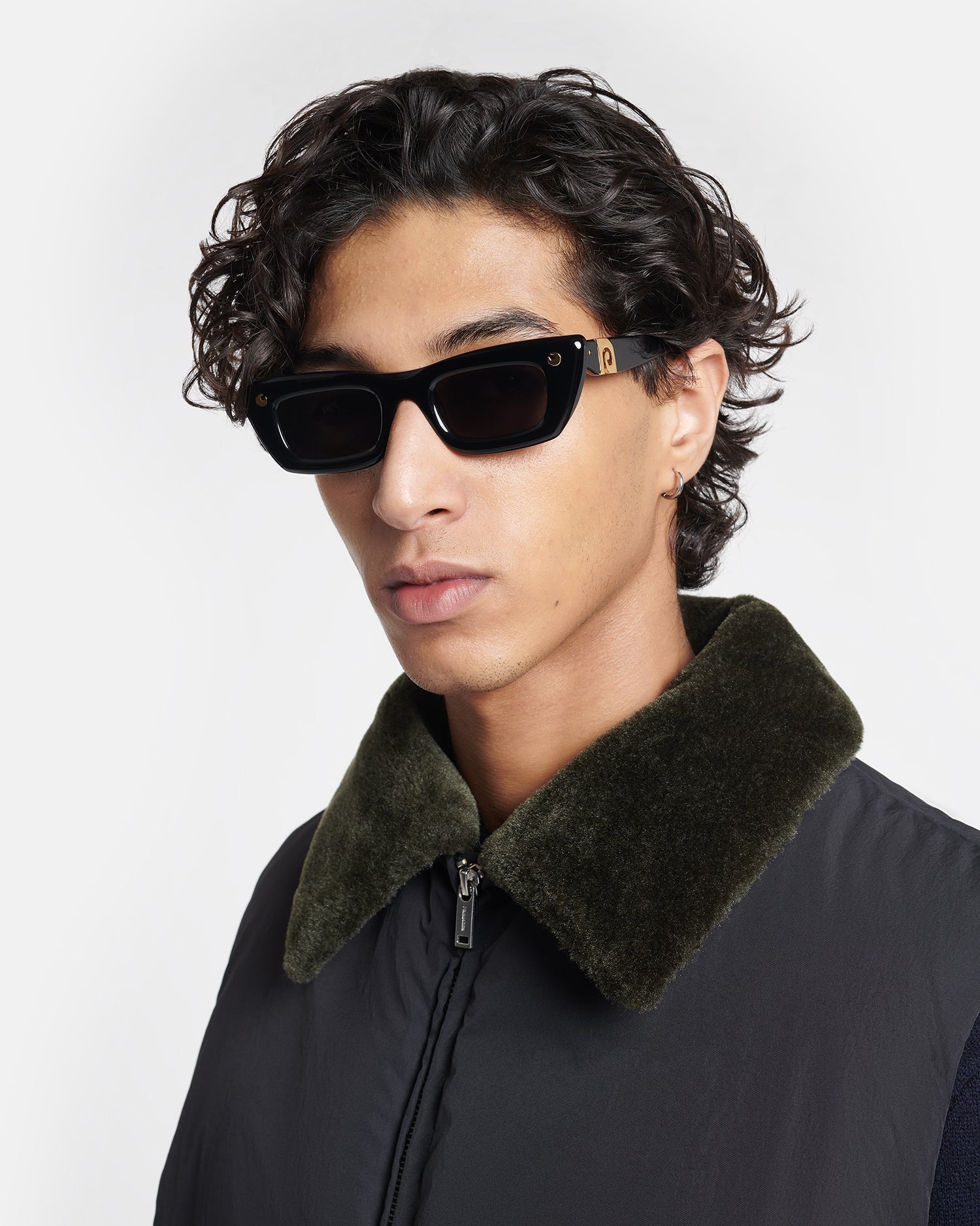 Nanushka Londyn - Bio-Plastic Oversized Cat-Eye Sunglasses - Black