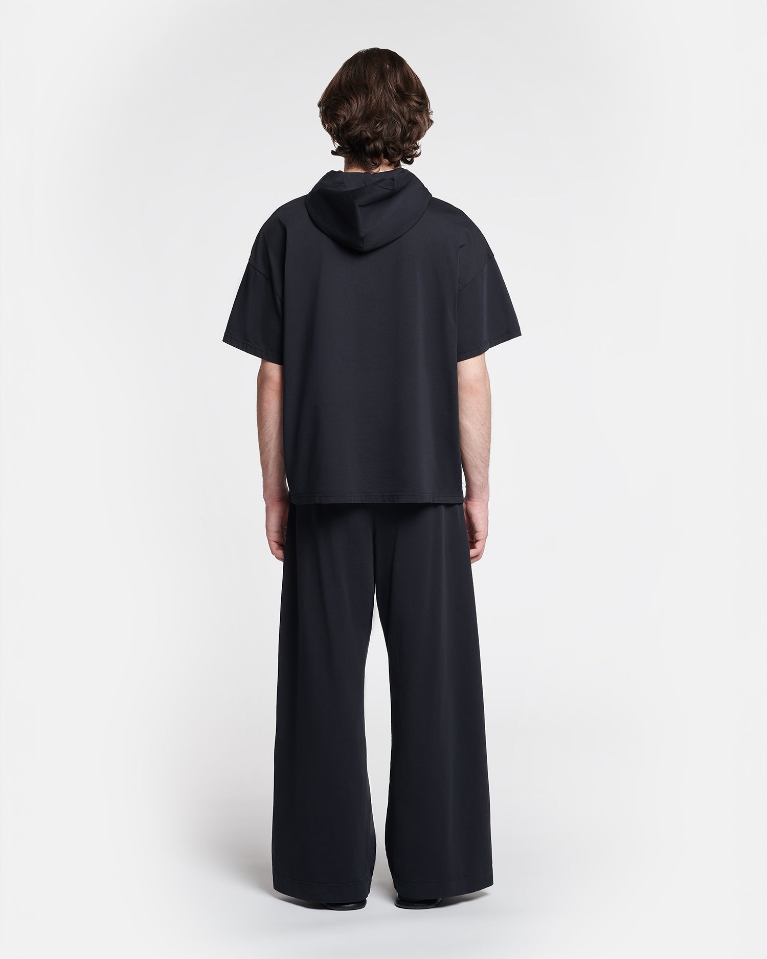 Nanushka Kacper - Cotton-Jersey Hooded T-Shirt - Black
