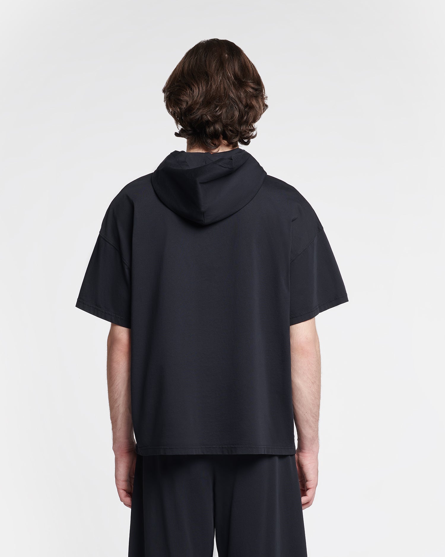 Nanushka Kacper - Cotton-Jersey Hooded T-Shirt - Black