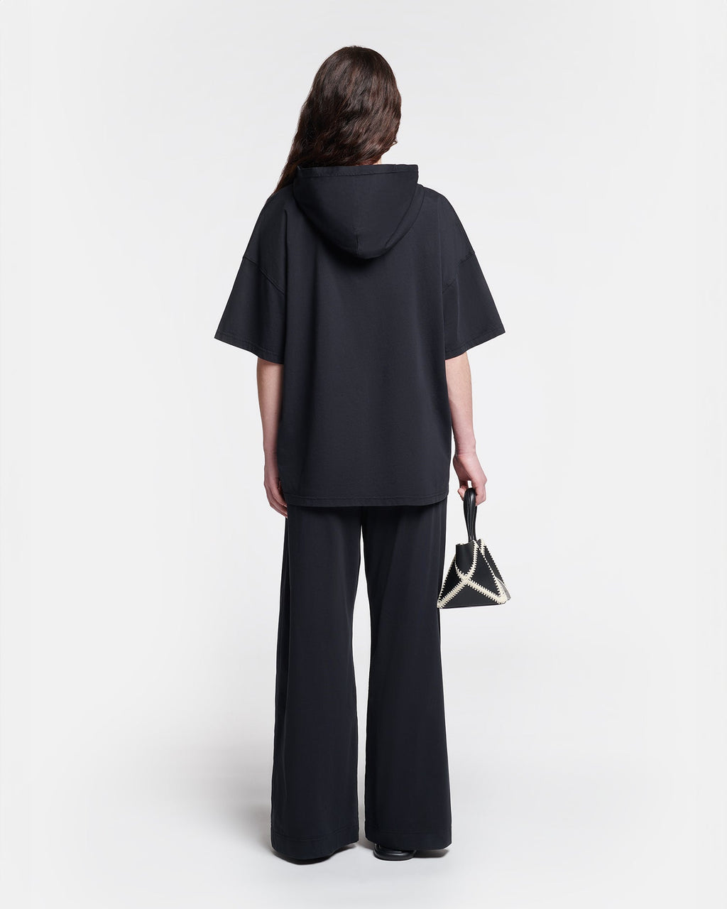 Nanushka Kacper - Cotton-Jersey Hooded T-Shirt - Black