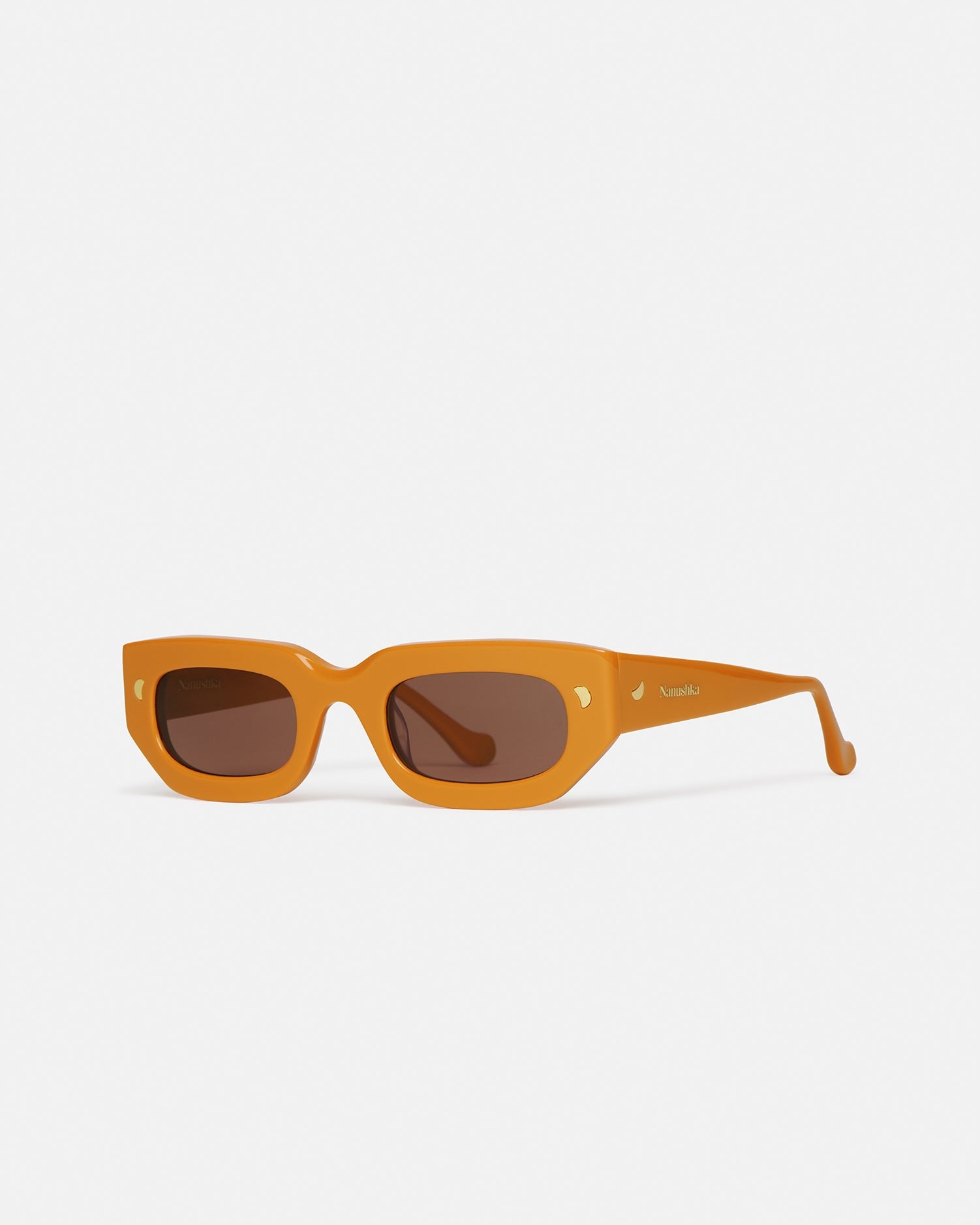 Nanushka Kadee - Bio Plastic D-Frame Sunglasses - Orange