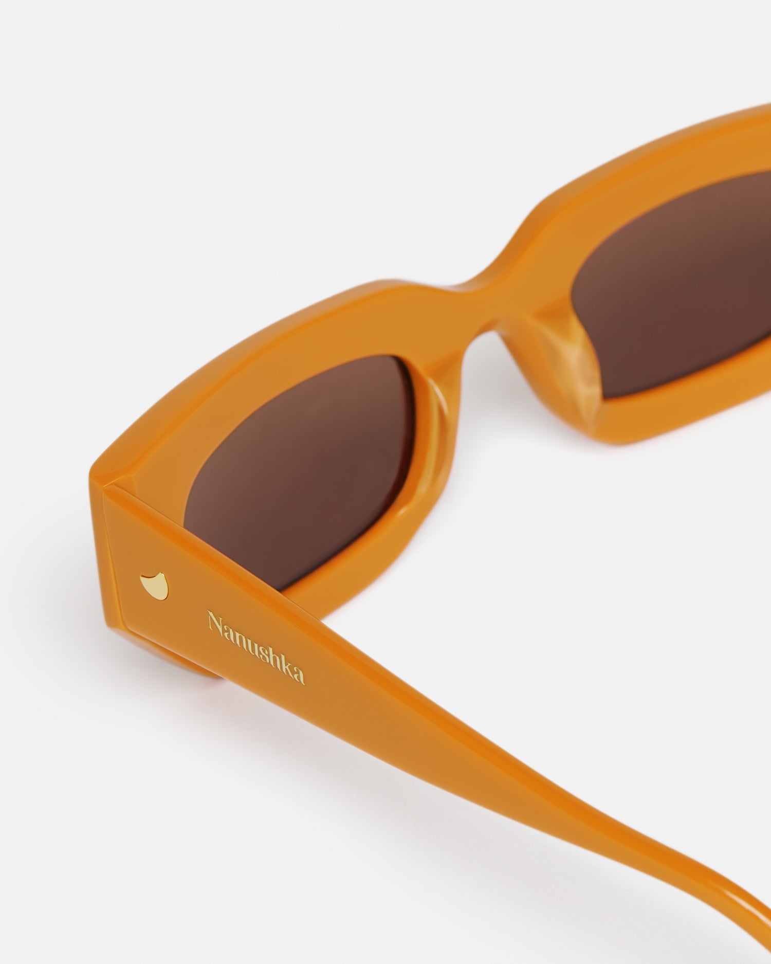 Nanushka Kadee - Bio Plastic D-Frame Sunglasses - Orange