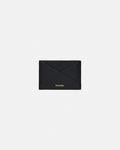 Nanushka Origami - Leather Cardholder - Black/Moonbeam