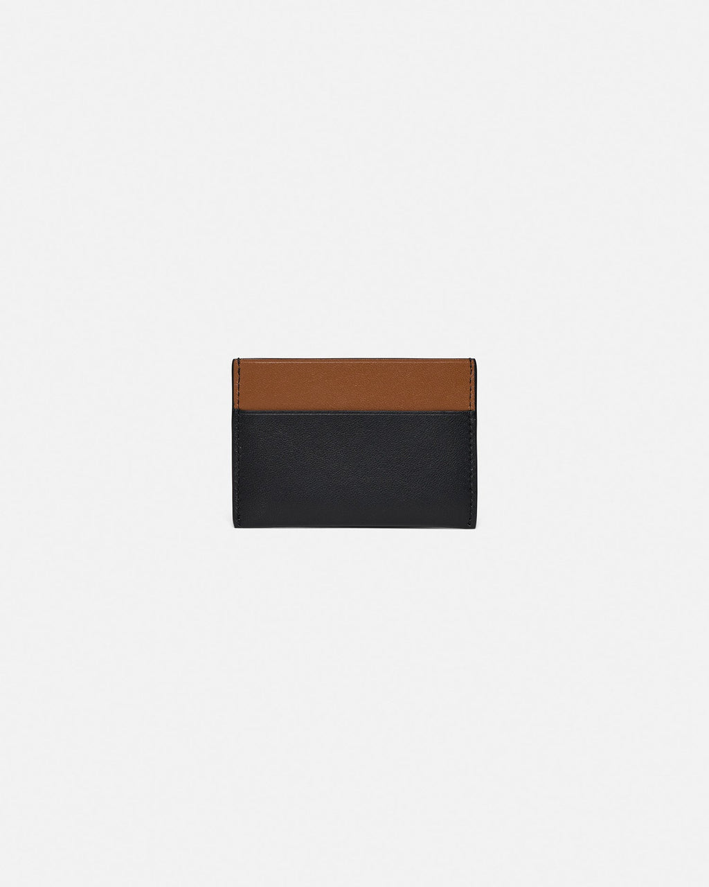 Nanushka Origami - Leather Cardholder - Black/Tan/Moonbeam