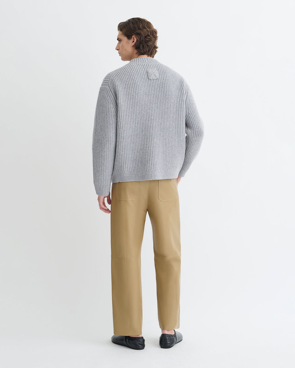 Nanushka Varten - Merino And Cashmere-Blend Cardigan - Light Grey
