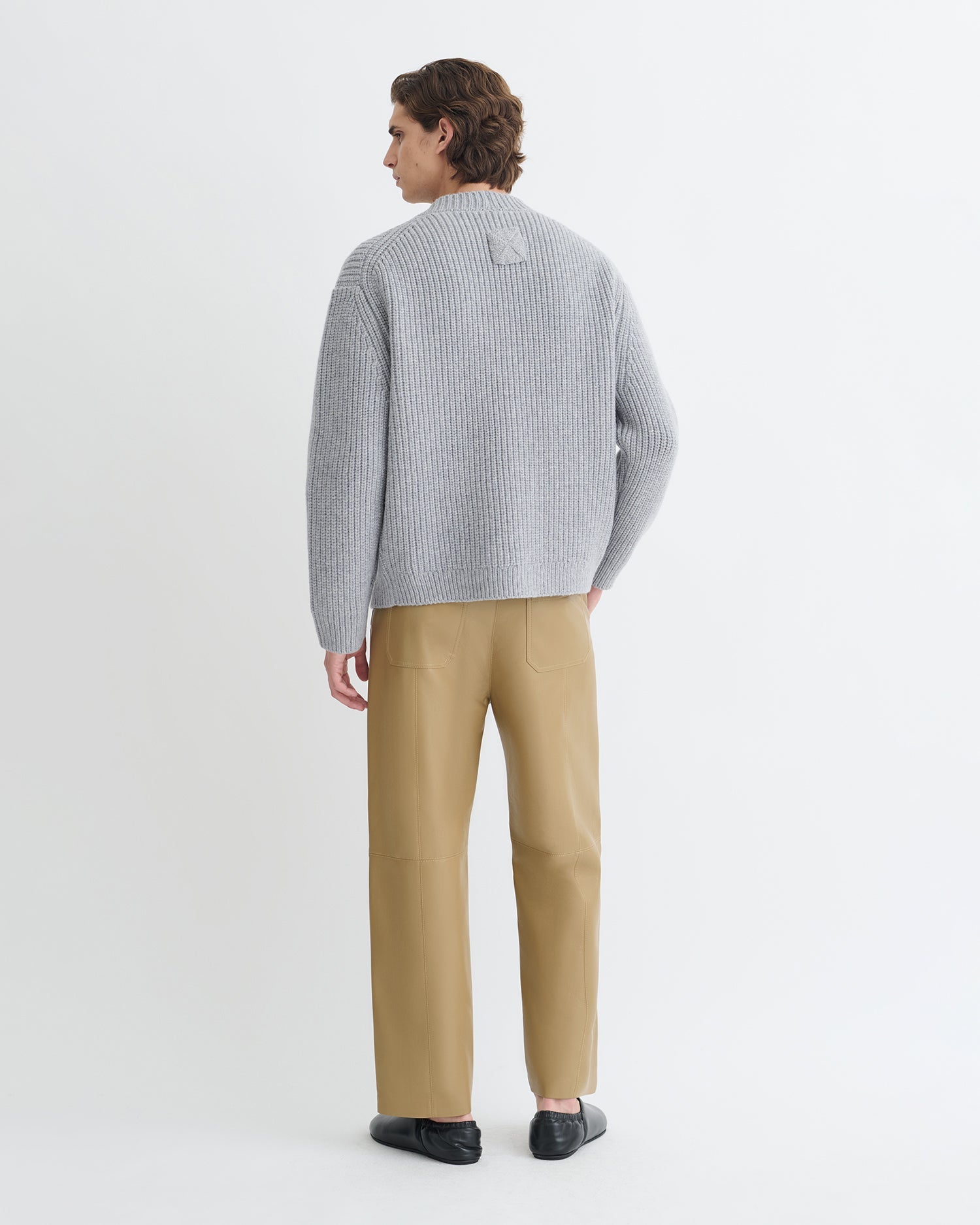 Nanushka Varten - Merino And Cashmere-Blend Cardigan - Light Grey