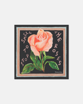Nanushka Shoul - Printed Silk Scarf - Black/Roses