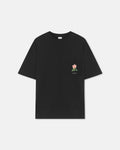 Nanushka Wren - Printed Cotton-Jersey T-Shirt - Black/Roses