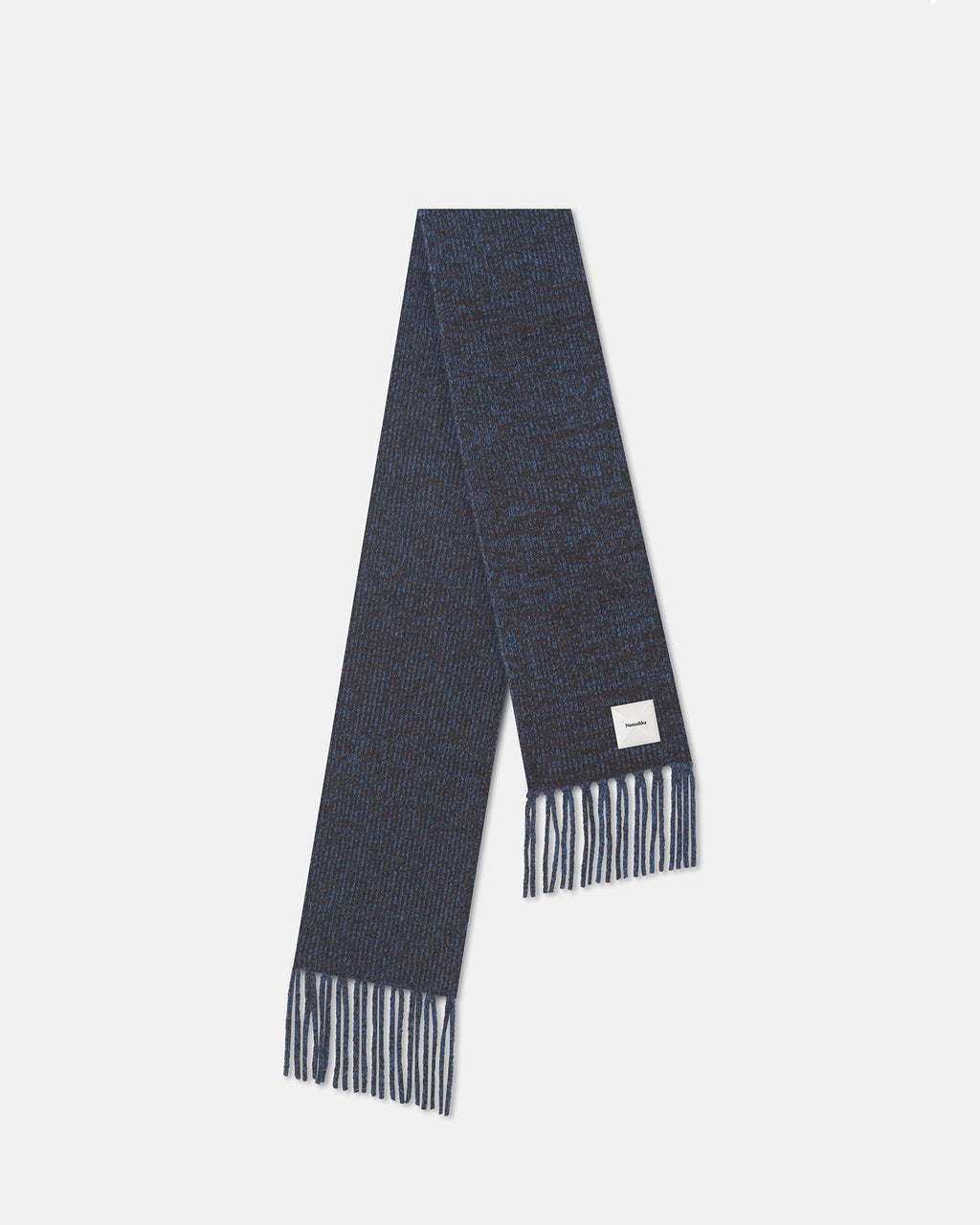 Nanushka Ives - Compact Boucle Scarf - Blue/Brown