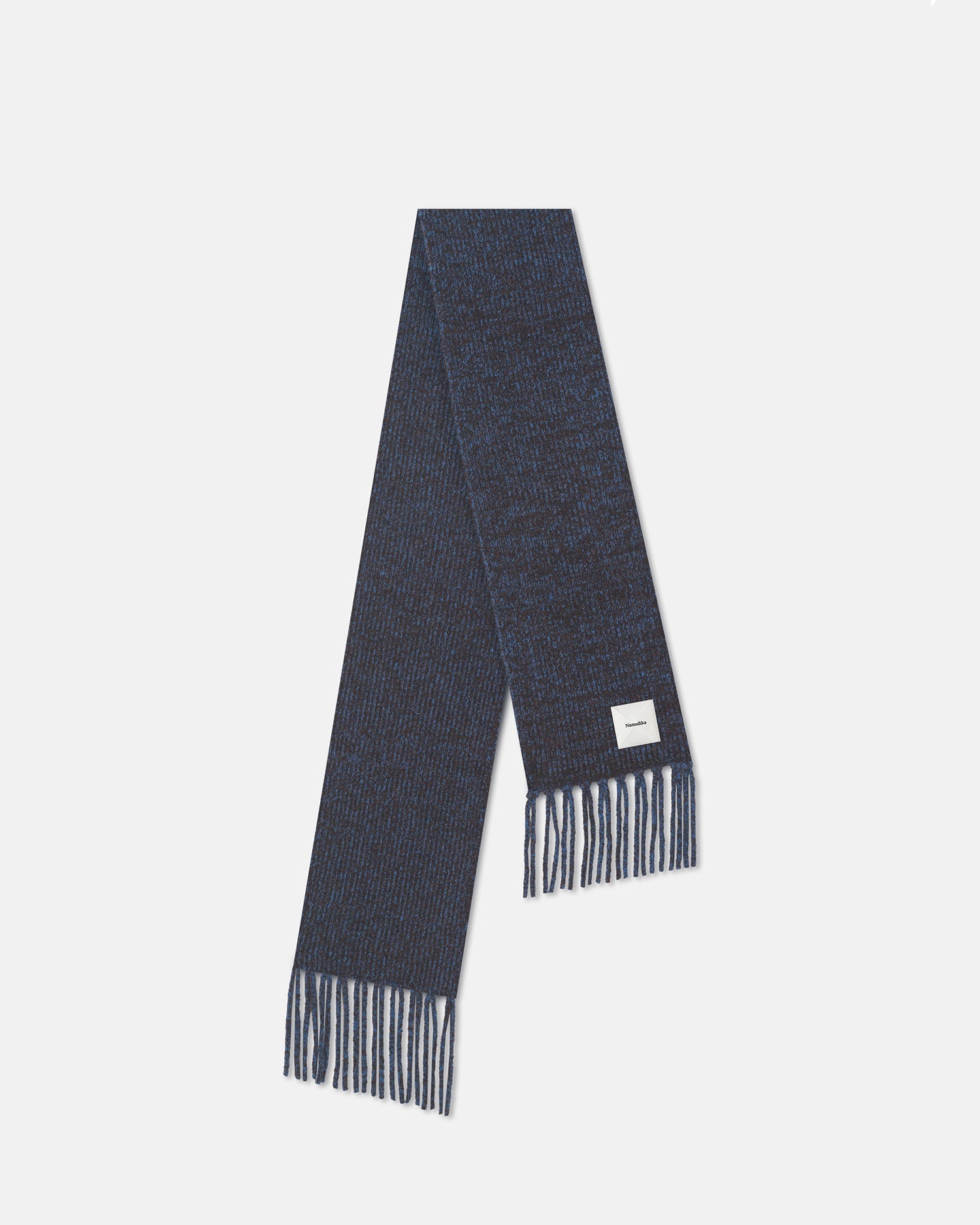 Nanushka Ives - Compact Boucle Scarf - Blue/Brown