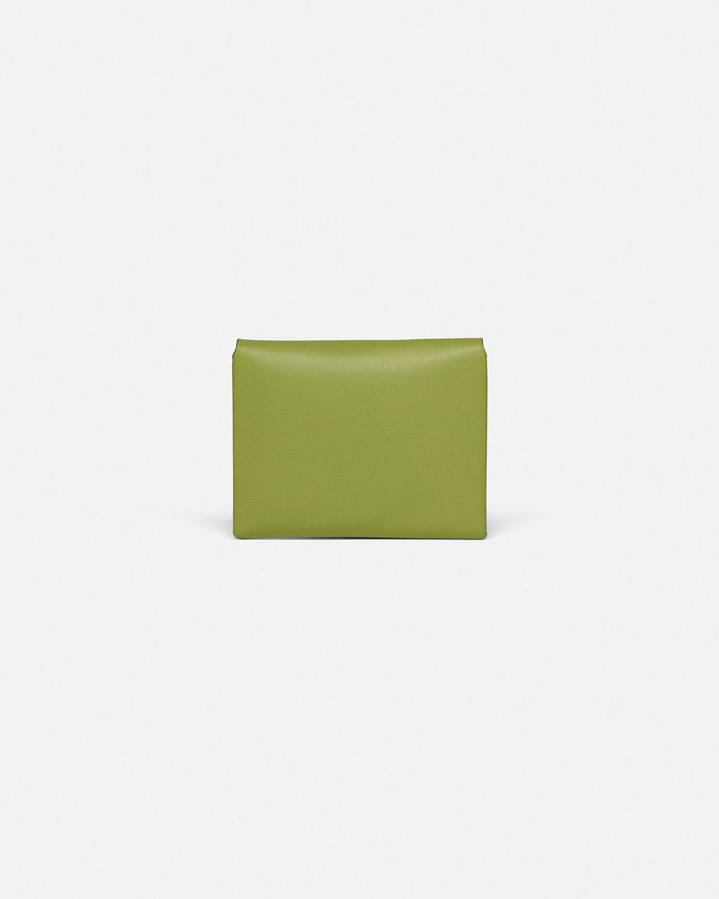 Nanushka Folded - Leather Cardholder - Lime/Moonbeam