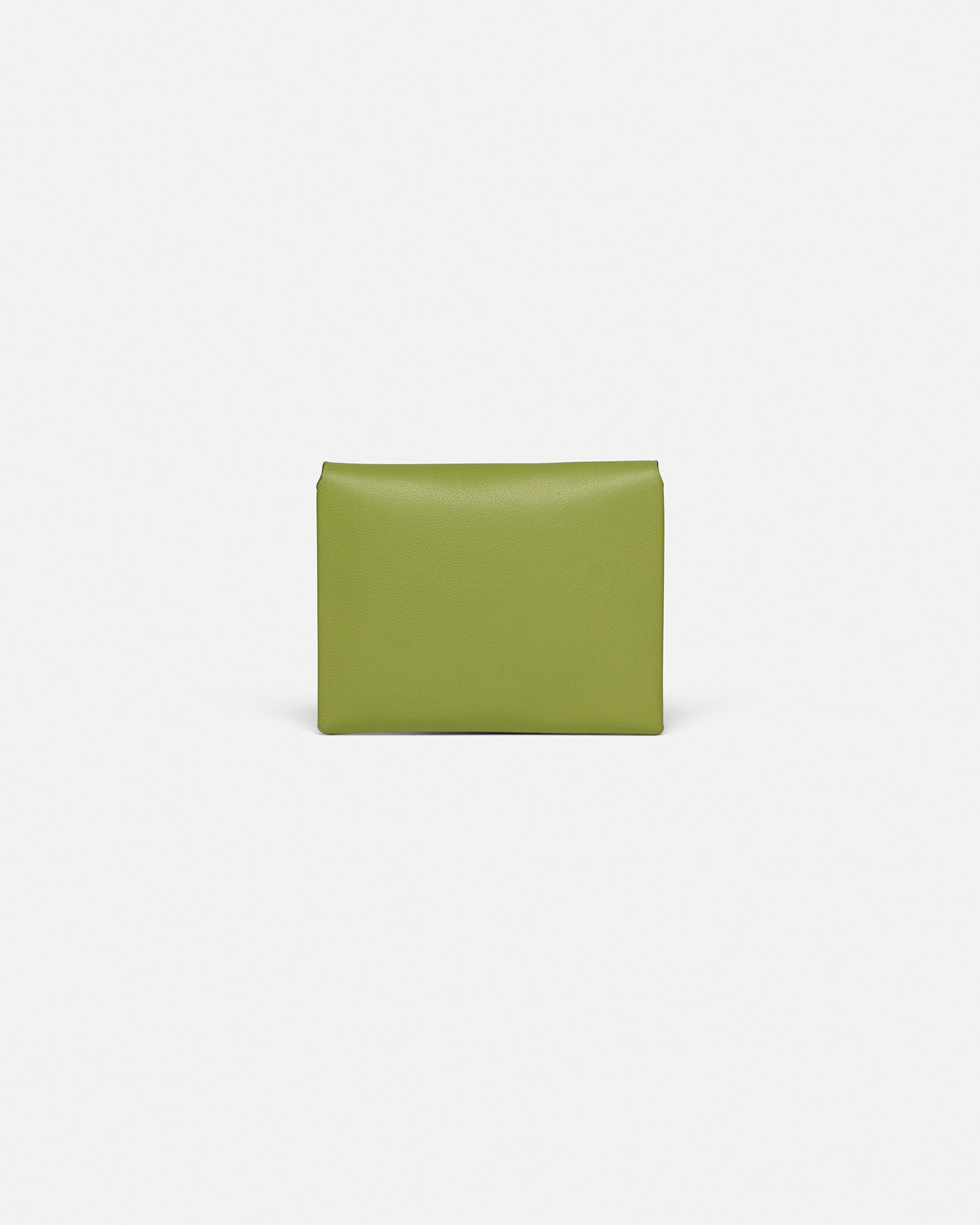 Nanushka Folded - Leather Cardholder - Lime/Moonbeam