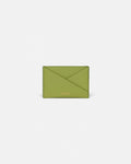 Nanushka Origami - Leather Cardholder - Lime/Moonbeam