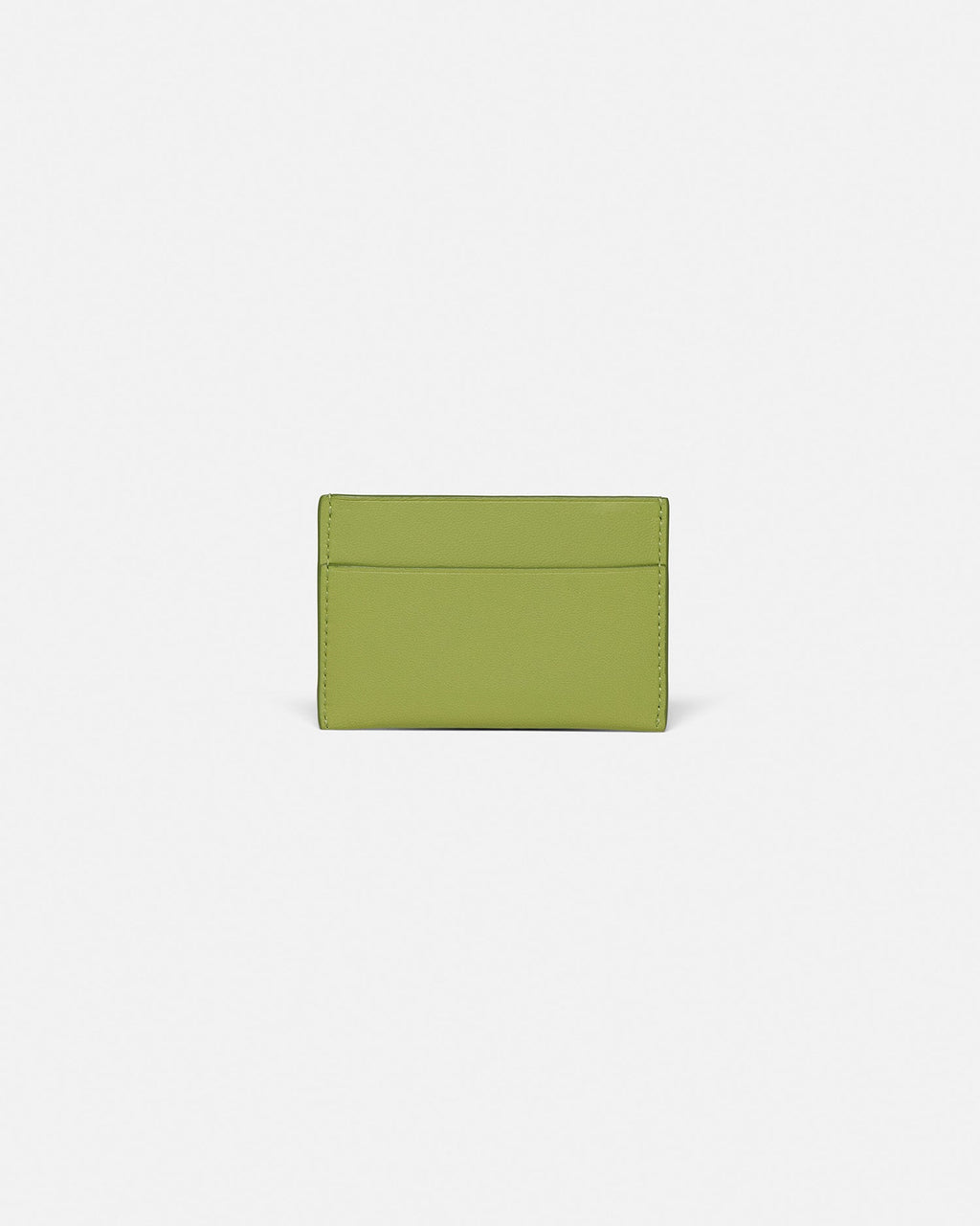 Nanushka Origami - Leather Cardholder - Lime/Moonbeam
