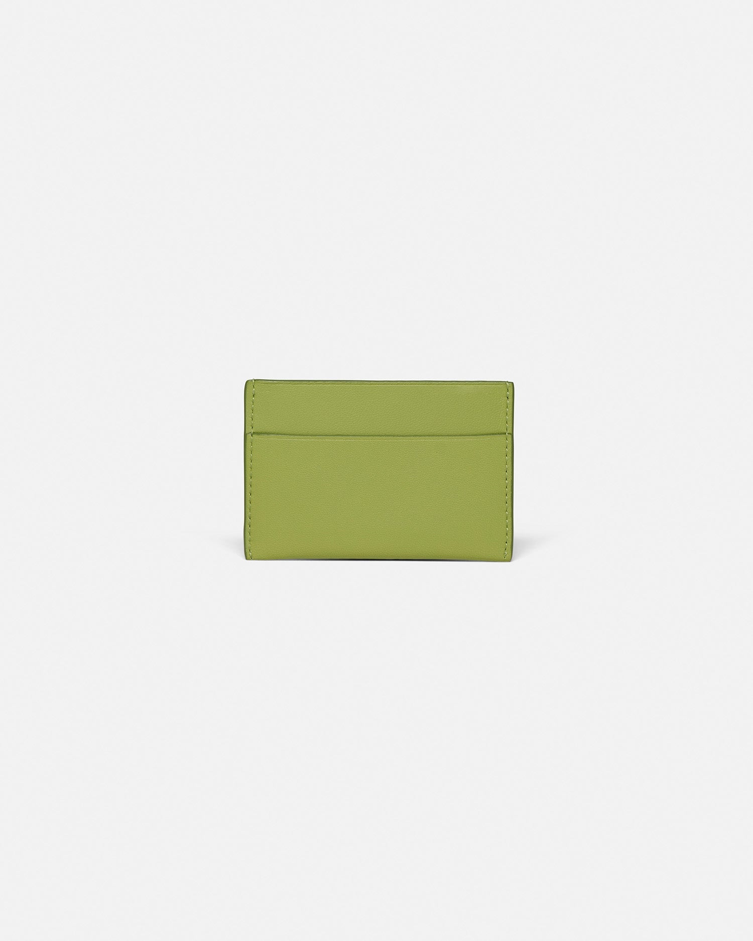 Nanushka Origami - Leather Cardholder - Lime/Moonbeam