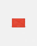 Nanushka Origami - Leather Cardholder - Red/Moonbeam