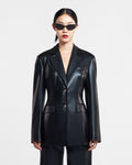 Nanushka Hathi - Okobor™ Alt-Leather Blazer - Black