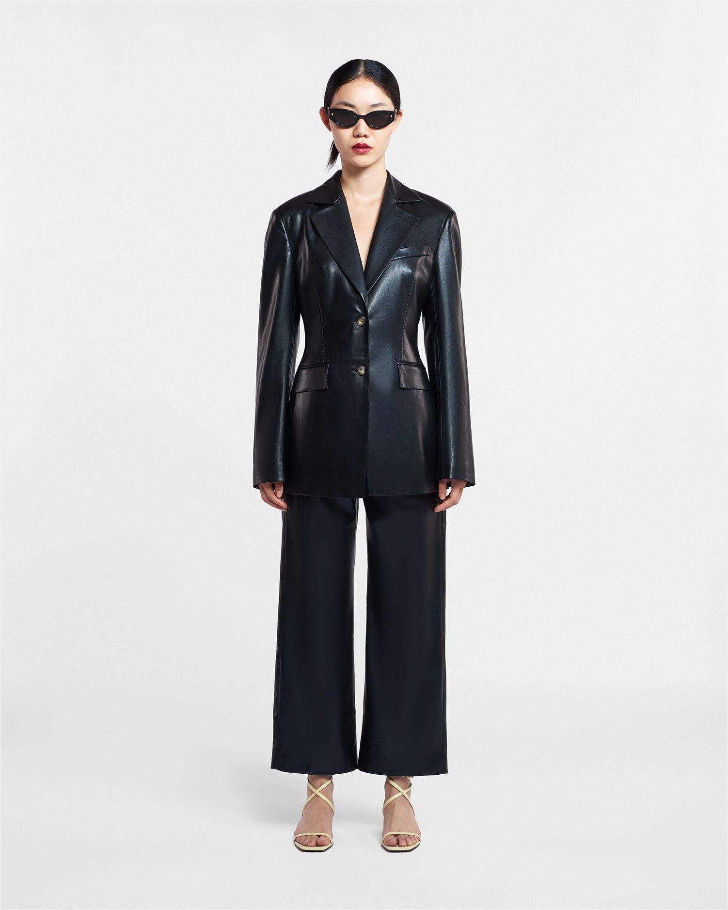 Nanushka Hathi - Okobor™ Alt-Leather Blazer - Black