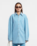 Nanushka Aarna - Denim Shirt - Eco Light Wash